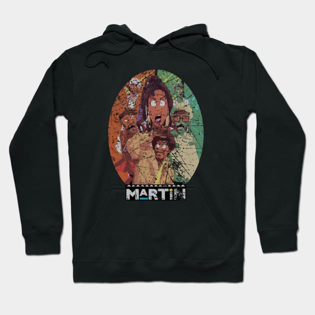 black tv shows martin vintage Hoodie by Lula Popart
